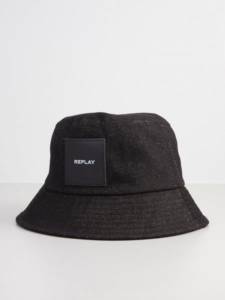 Czarny kapelusz Replay