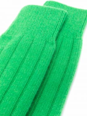 Calcetines de cachemir de punto con estampado de cachemira Bottega Veneta verde