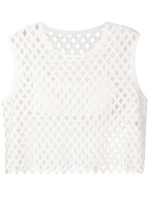 Мрежеста блуза Alcaçuz бяло