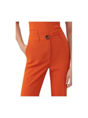 Pantalones rectos Marella naranja