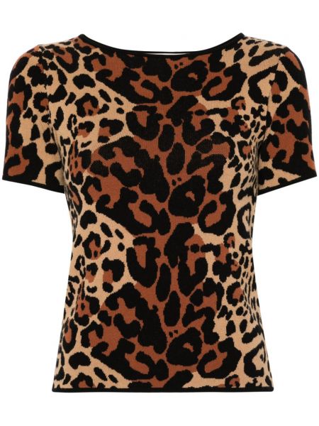 Jacquard top Blumarine brun