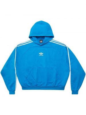 Hoodie aus baumwoll Balenciaga blau