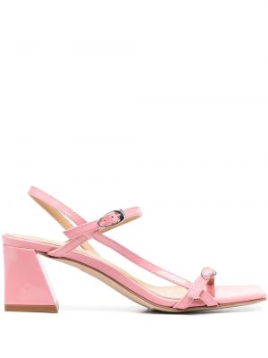 Leder sandale mit schnalle Aeyde pink