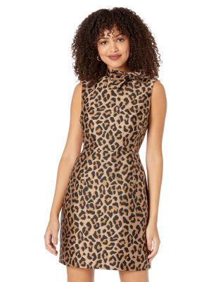 Жаккард леопардовое платье Kate Spade New York