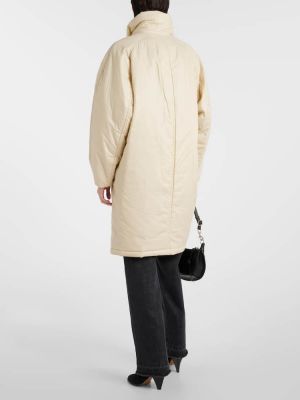 Bavlněný krátký kabát Isabel Marant bílý