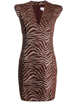 Sukienka mini z nadrukiem w zebrę Genny