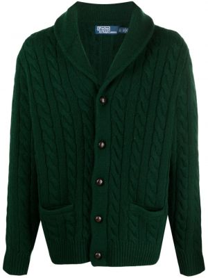 Pletený kardigan s výstřihem do v Polo Ralph Lauren zelený