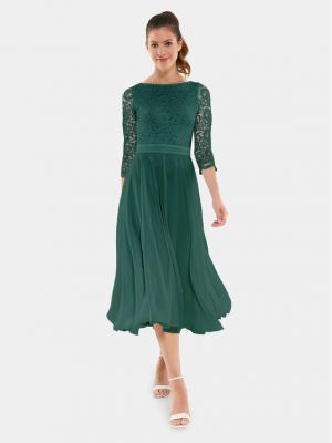 Зеленое коктейльное платье Swing