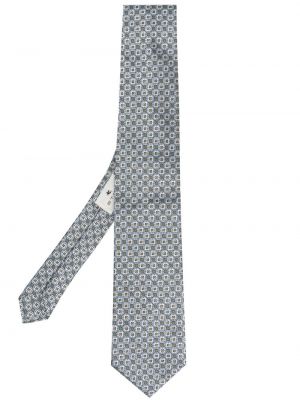 Μεταξωτή γραβάτα ζακάρ Etro μπλε