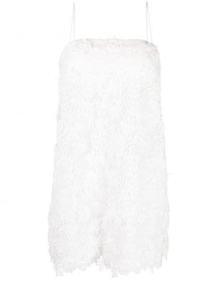 Csipkés virágos ruha Zimmermann fehér