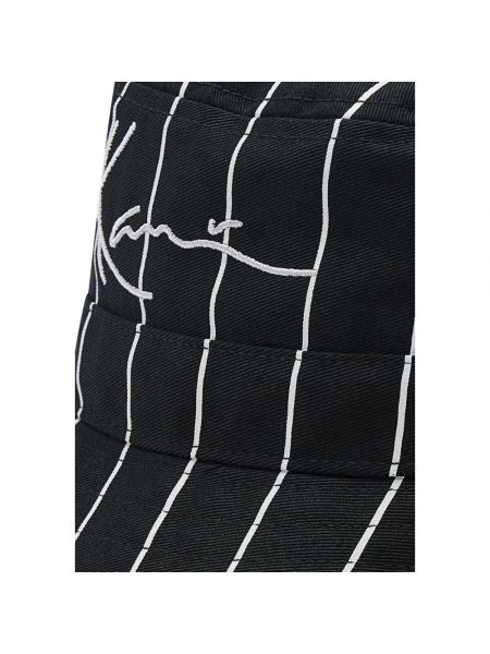 Camisa de algodón a rayas con estampado Karl Kani negro
