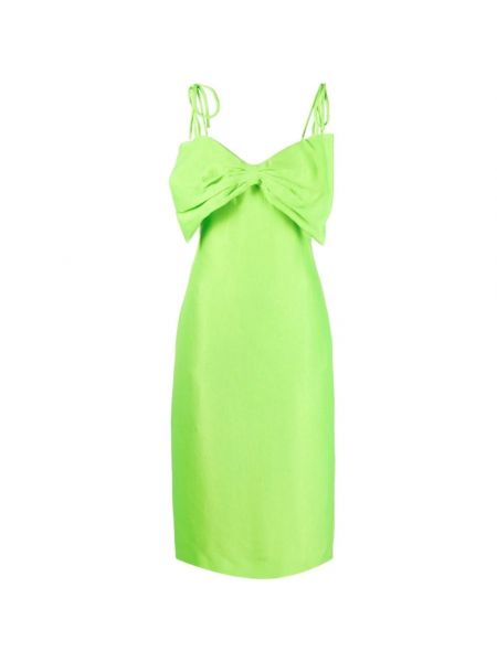 Zielona sukienka midi Msgm