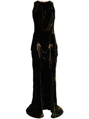 Aksamitna sukienka wieczorowa Vivienne Westwood czarna
