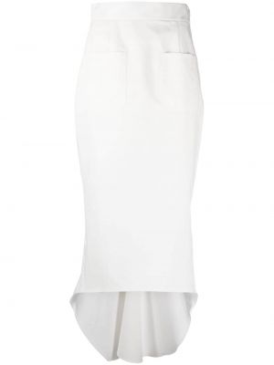Midi φούστα Prada λευκό