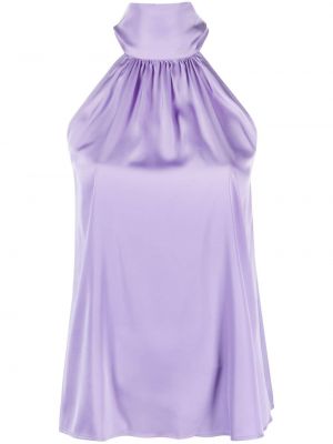 Сатенена блуза Pinko виолетово