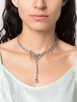Křišťálový náhrdelník Swarovski stříbrný