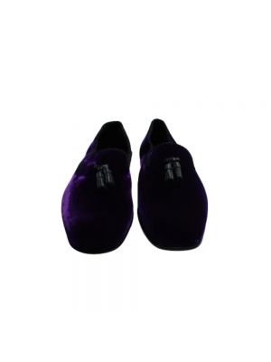 Mocasines de terciopelo‏‏‎ Tom Ford violeta