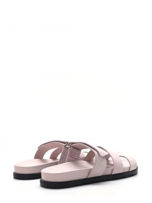Sandale din piele de căprioară Hermès Pre-owned roz