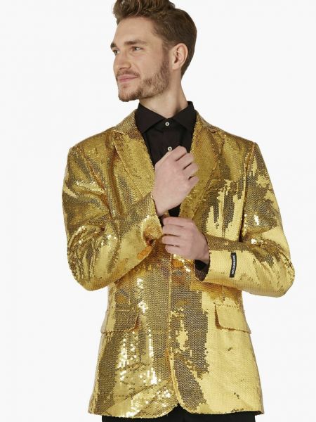 Пиджак с пайетками Suitmeister золотой