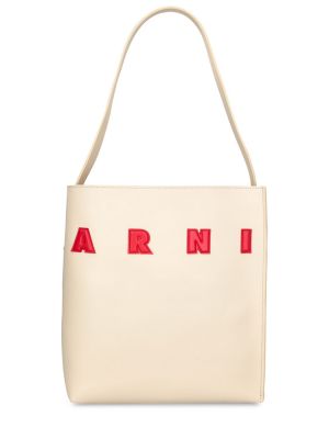 Кожени шопинг чанта Marni