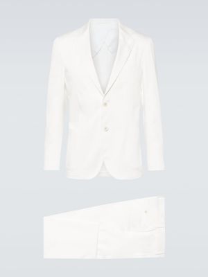 Biały garnitur bawełniany Lardini