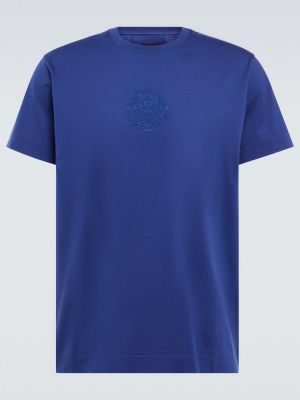 Džerzej bavlnené tričko Givenchy modrá