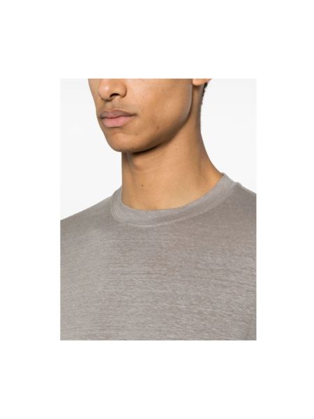 Camiseta de lino Fedeli gris