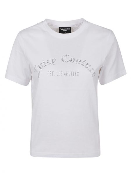 T-shirt di cotone Juicy Couture bianco