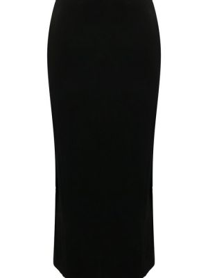 Шелковая юбка из вискозы Antonelli Firenze черная
