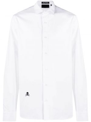 Koszula bawełniana Philipp Plein biała