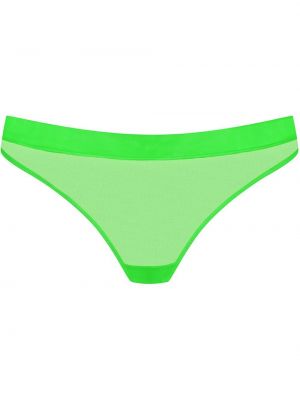 Мрежести прозрачни бикини Maison Close зелено