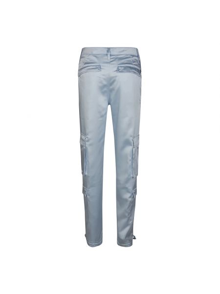 Pantalones cargo de viscosa Dondup azul