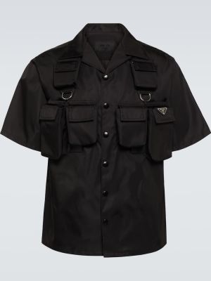 Νάιλον πουκάμισο Prada μαύρο