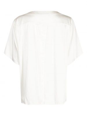 Saténové tričko Transit bílé