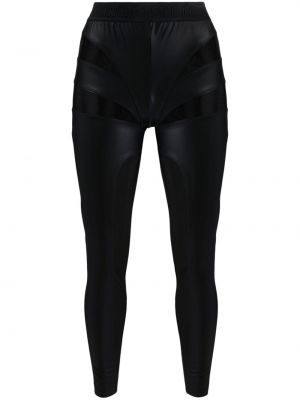 Átlátszó leggings Versace Jeans Couture fekete