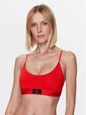 Calvin Klein Underwear Podprsenkový top Light Lined 000QF7245E  - Červená
