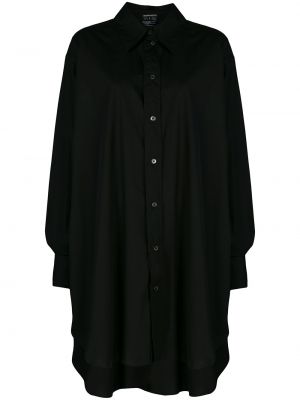 Vestido camisero oversized Ann Demeulemeester negro