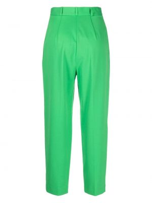 Spodnie plisowane Harris Wharf London zielone