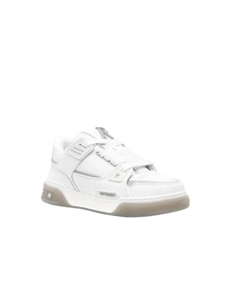 Sneakersy skórzane Represent białe
