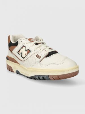 Sneakersy skórzane New Balance 550 białe