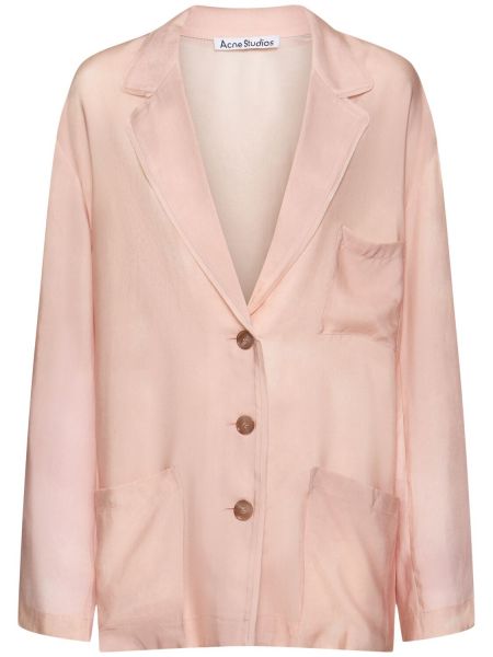 Skinnende jakke Acne Studios pink