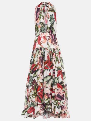Květinové bavlněné midi šaty Alexandra Miro