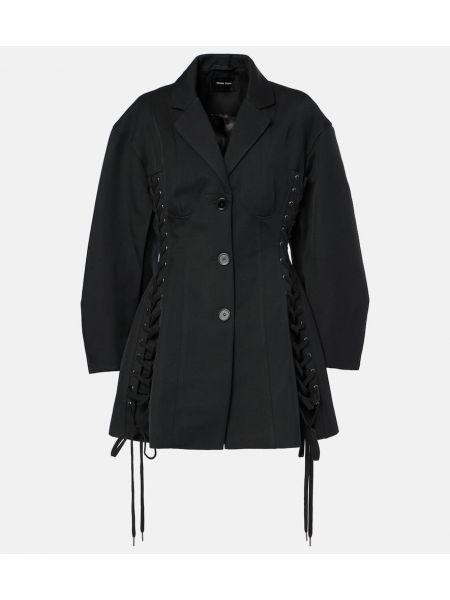 Blonder snøring blazer Simone Rocha svart