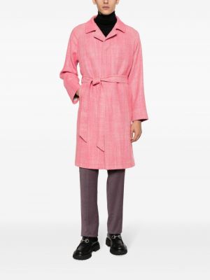 Mantel mit fischgrätmuster Tagliatore pink