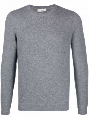 Плетен кашмирен пуловер Laneus сиво
