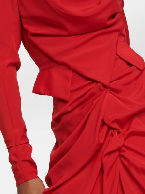 Top con drappeggi Vivienne Westwood rosso