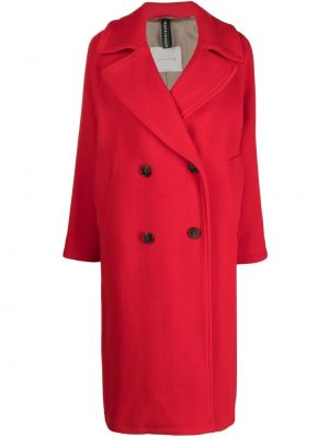 Vlnený kabát Mackintosh červená