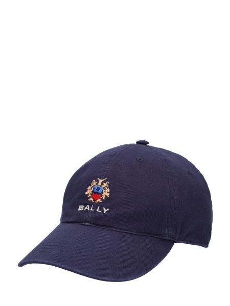 Bombažna kapa Bally modra
