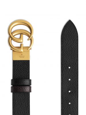 Oboustranný kožený pásek s přezkou Gucci
