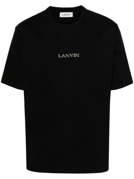 T-shirt di cotone Lanvin nero